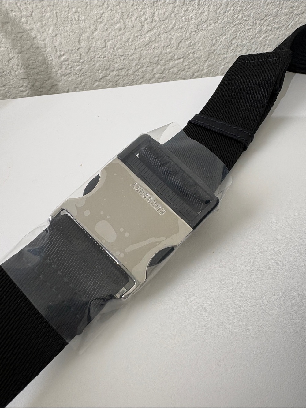 Burberry Black Nylon Belt Bag with Logo Patch - Picture 6 of 8